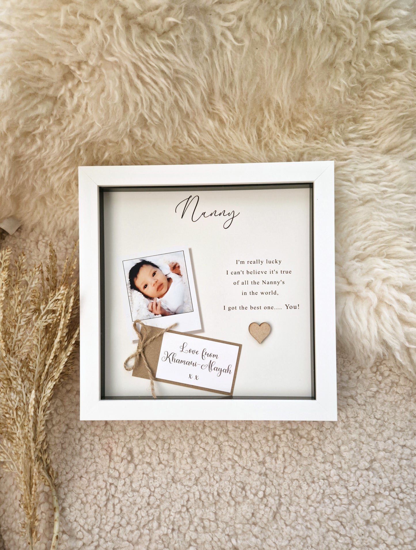 Personalised Nanny Frames. Nanny Gifts.