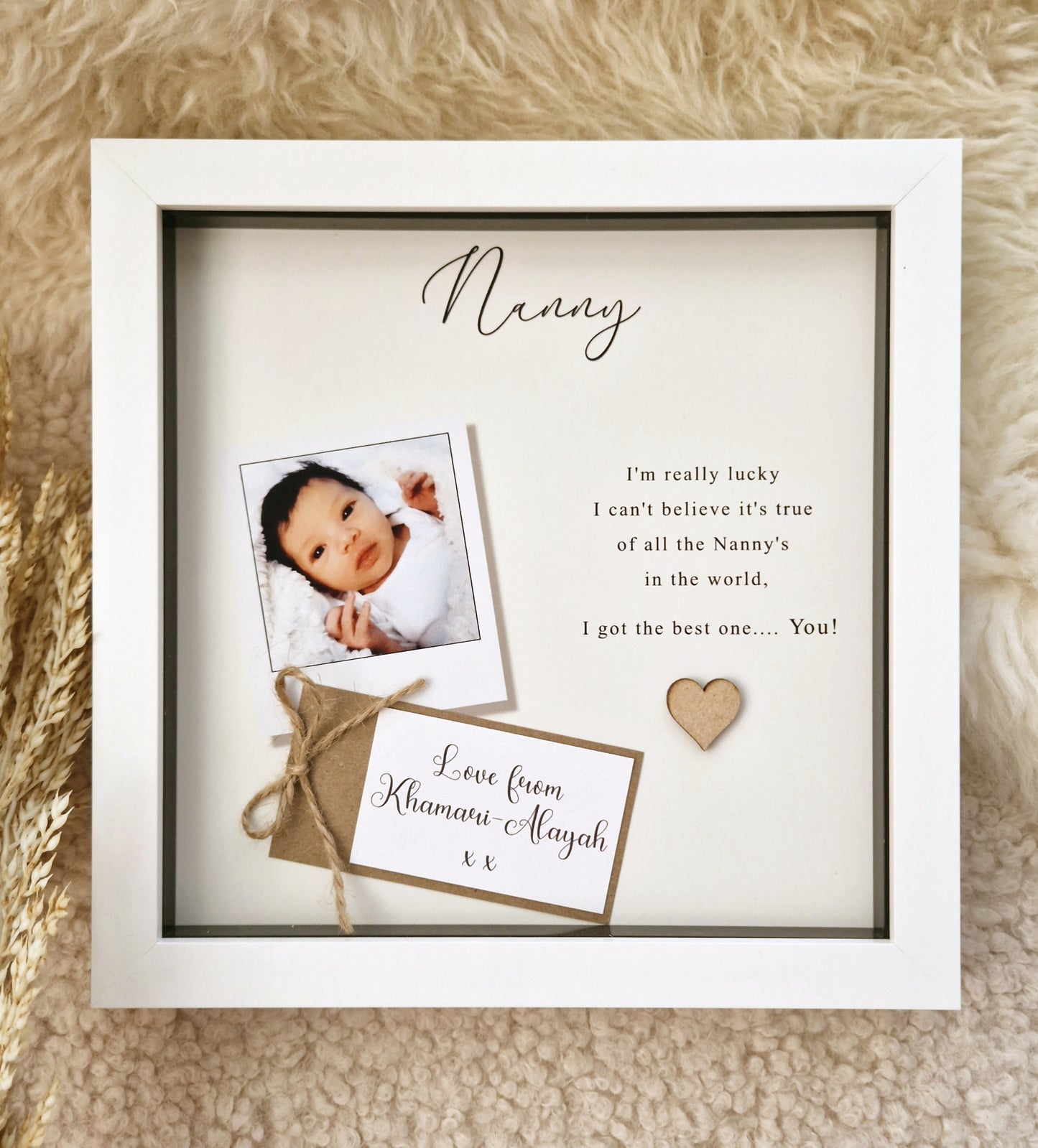 Personalised Nanny Frames. Nanny Gifts.