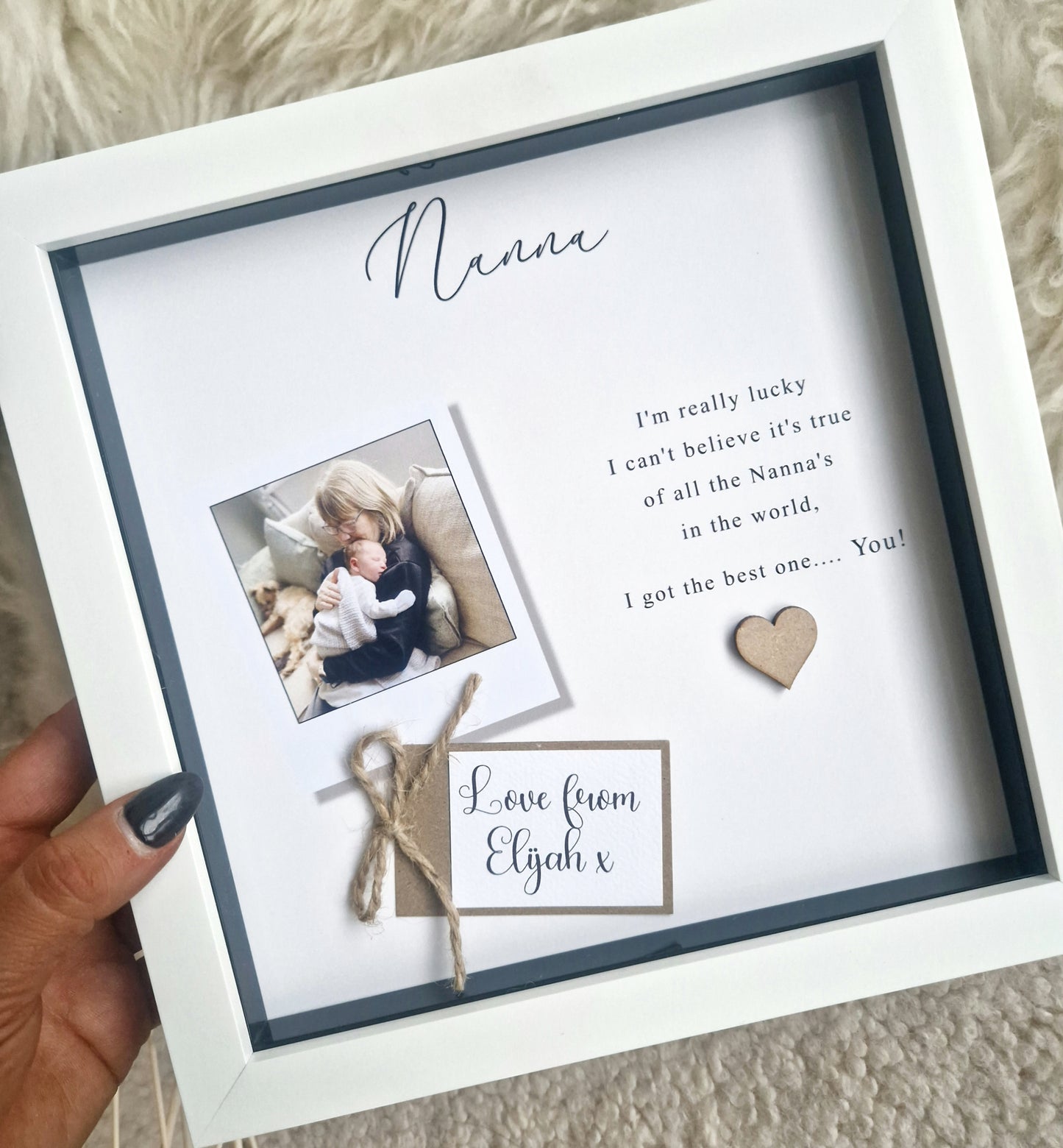 Personalised Nanny Frames. Nanny Gifts.