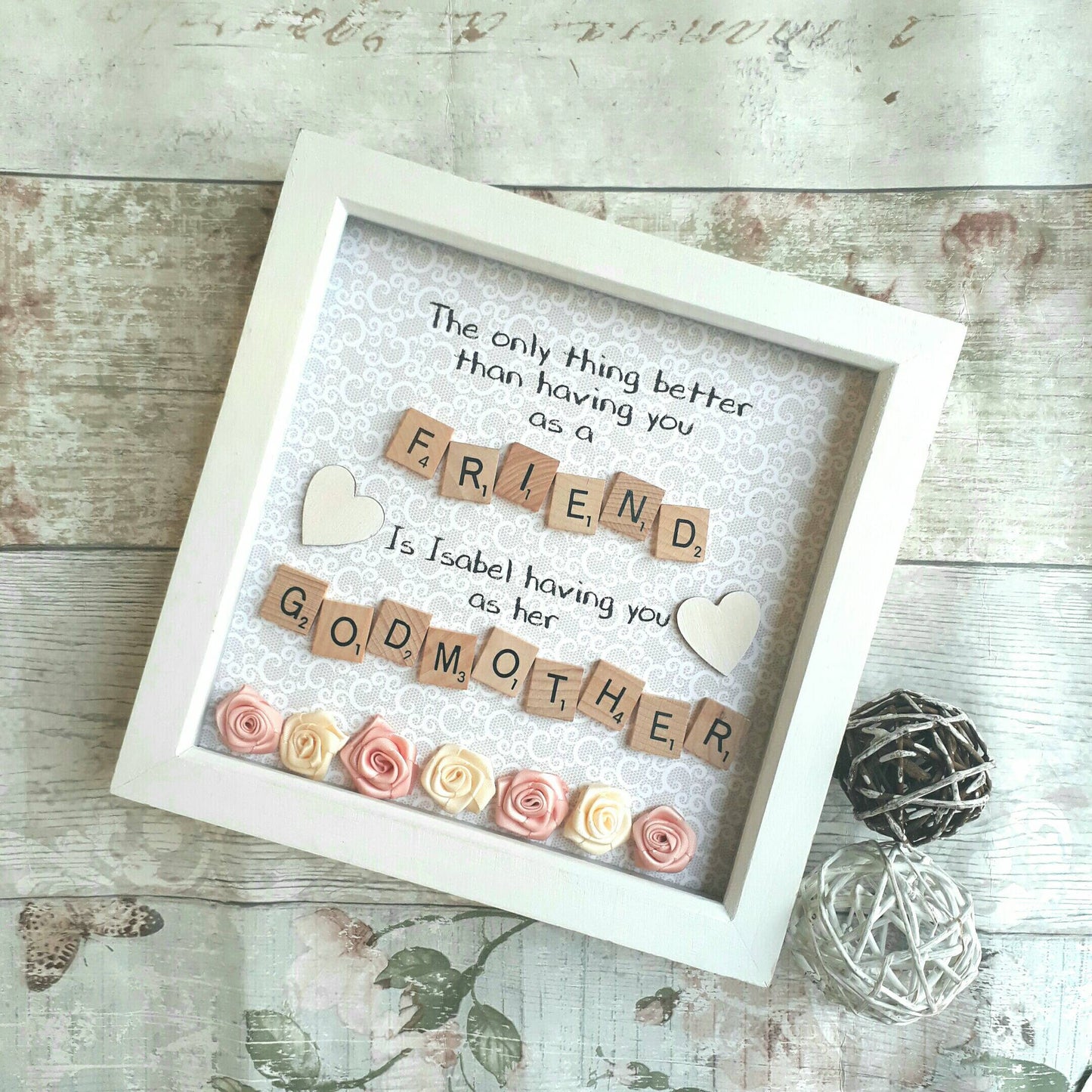 Godmother Frame, Gift For Godparents