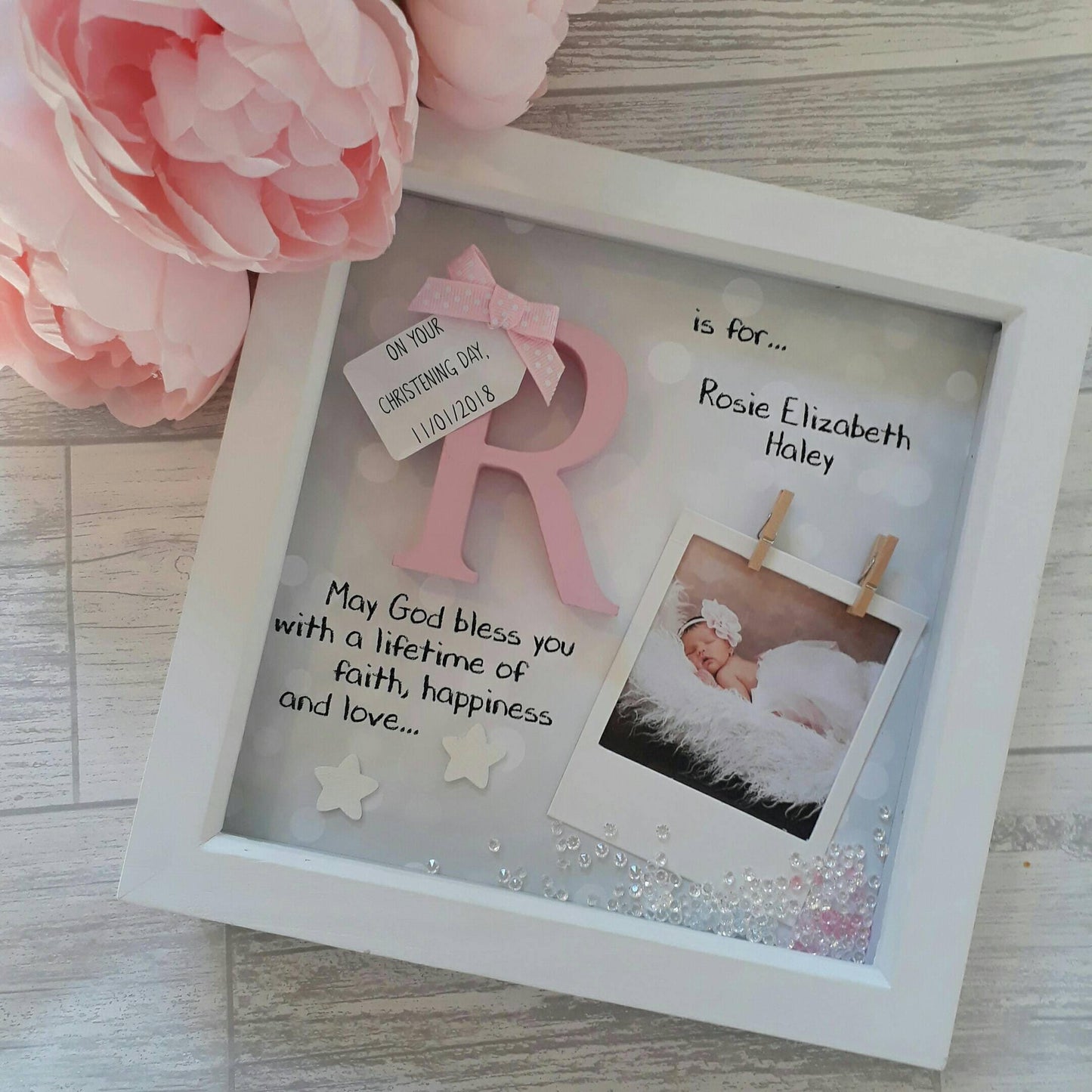 Christening Gift | Baby Gift | Wooden Initial Gift