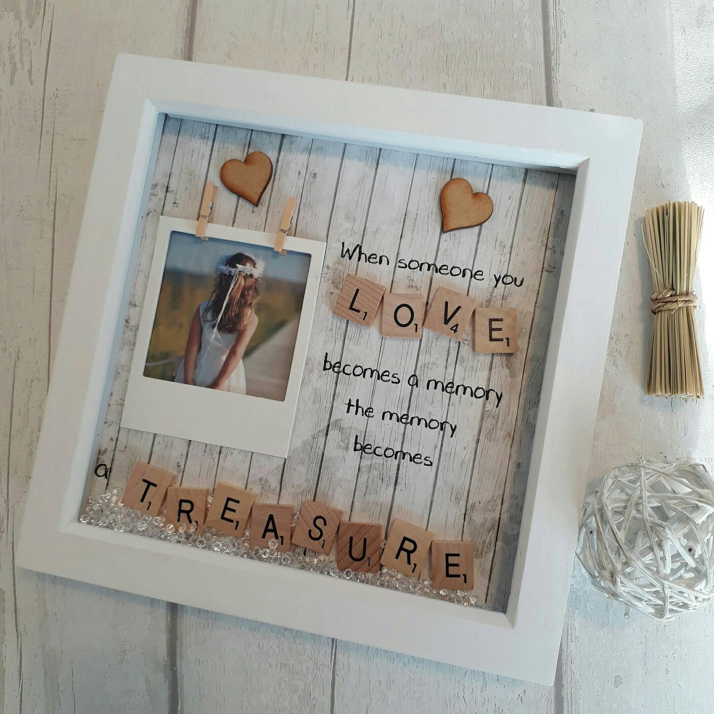 Memorial Frame, Condolence Gift, Treasured Memory
