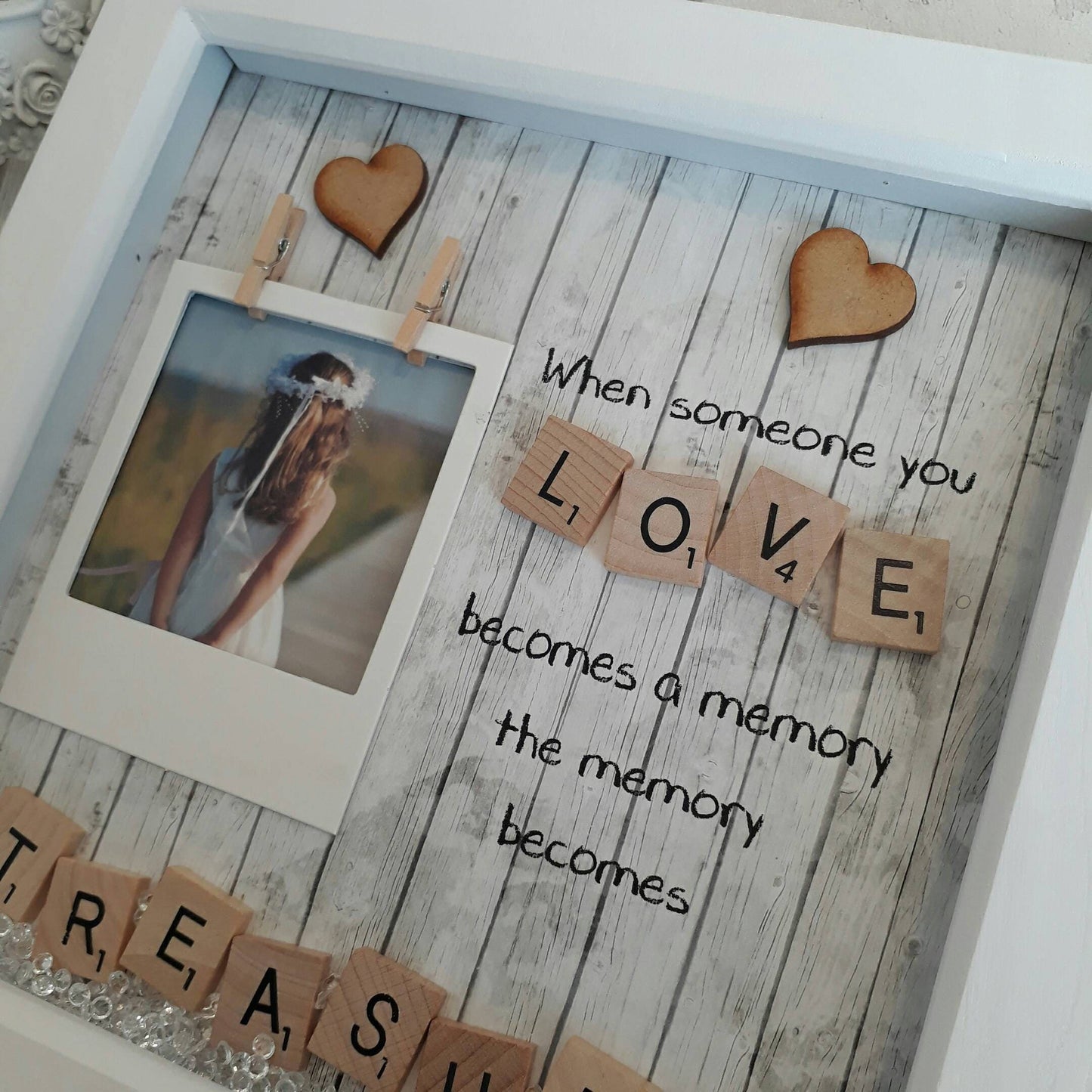 Memorial Frame, Condolence Gift, Treasured Memory