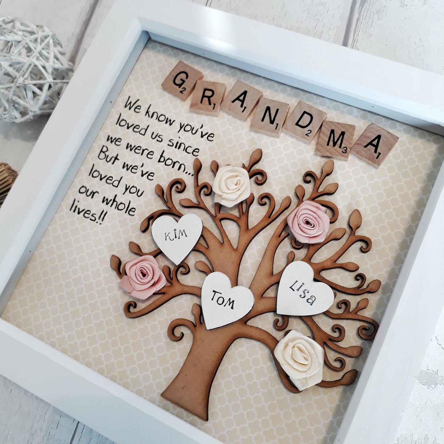 Personalised Family Tree | Grandma Frame.