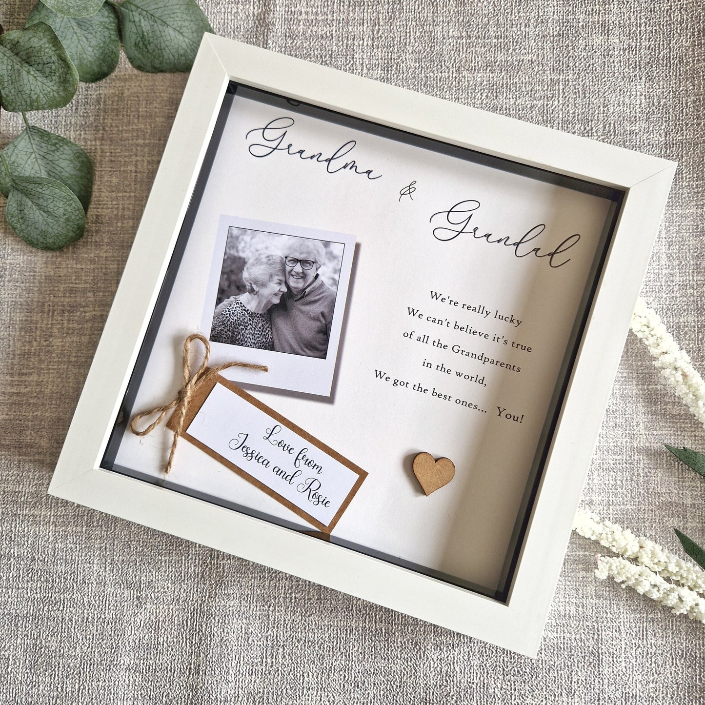 Personalised Grandma Grandad Frame