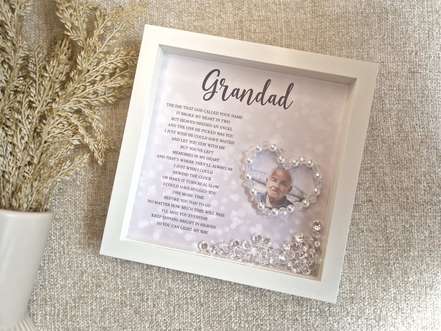 Memorial Poem Framed