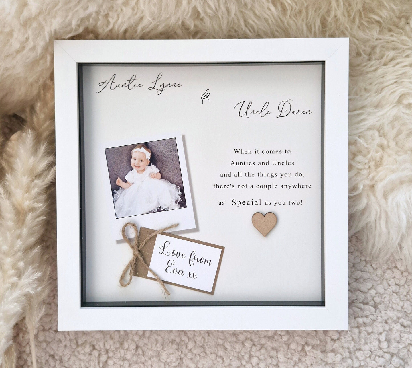 Personalised Auntie Uncle Frame.