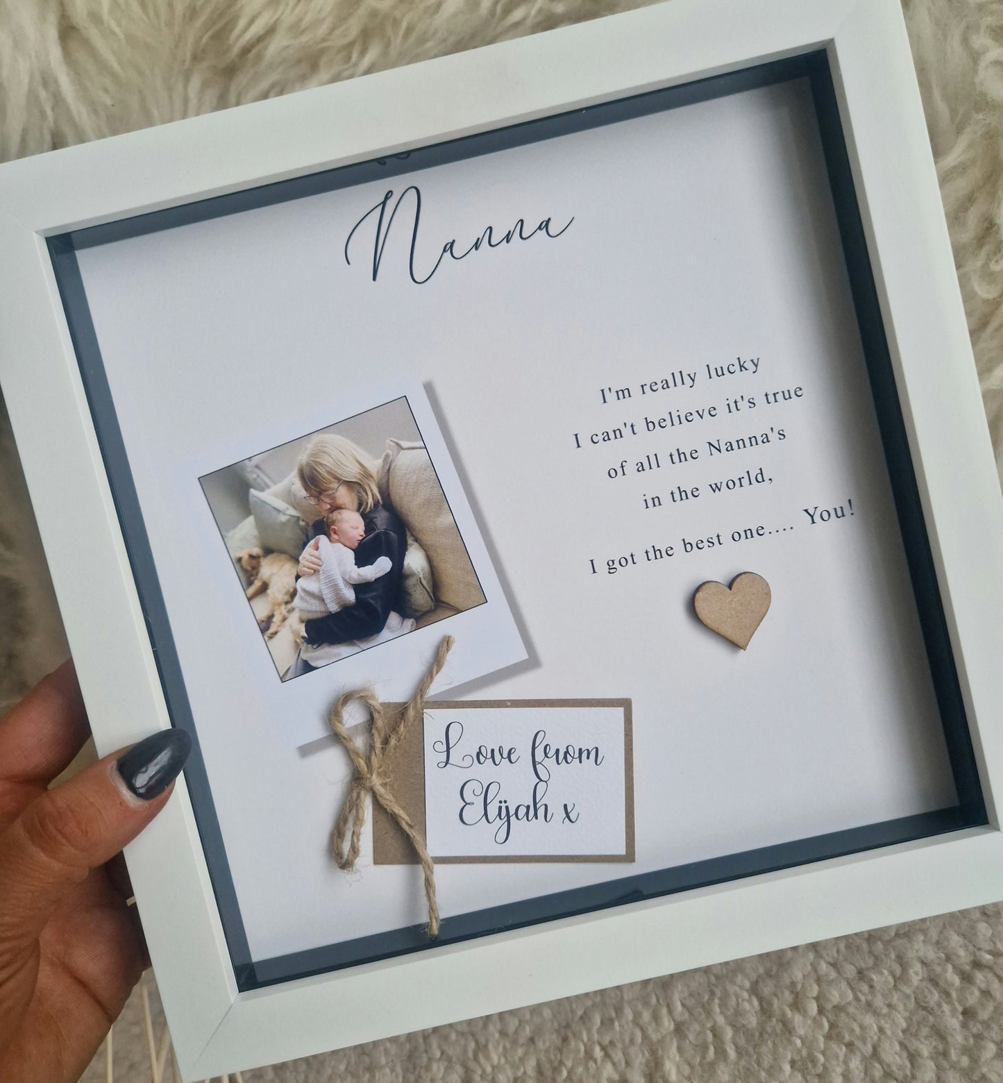 Personalised Nanny Frames. Nanny Gifts.