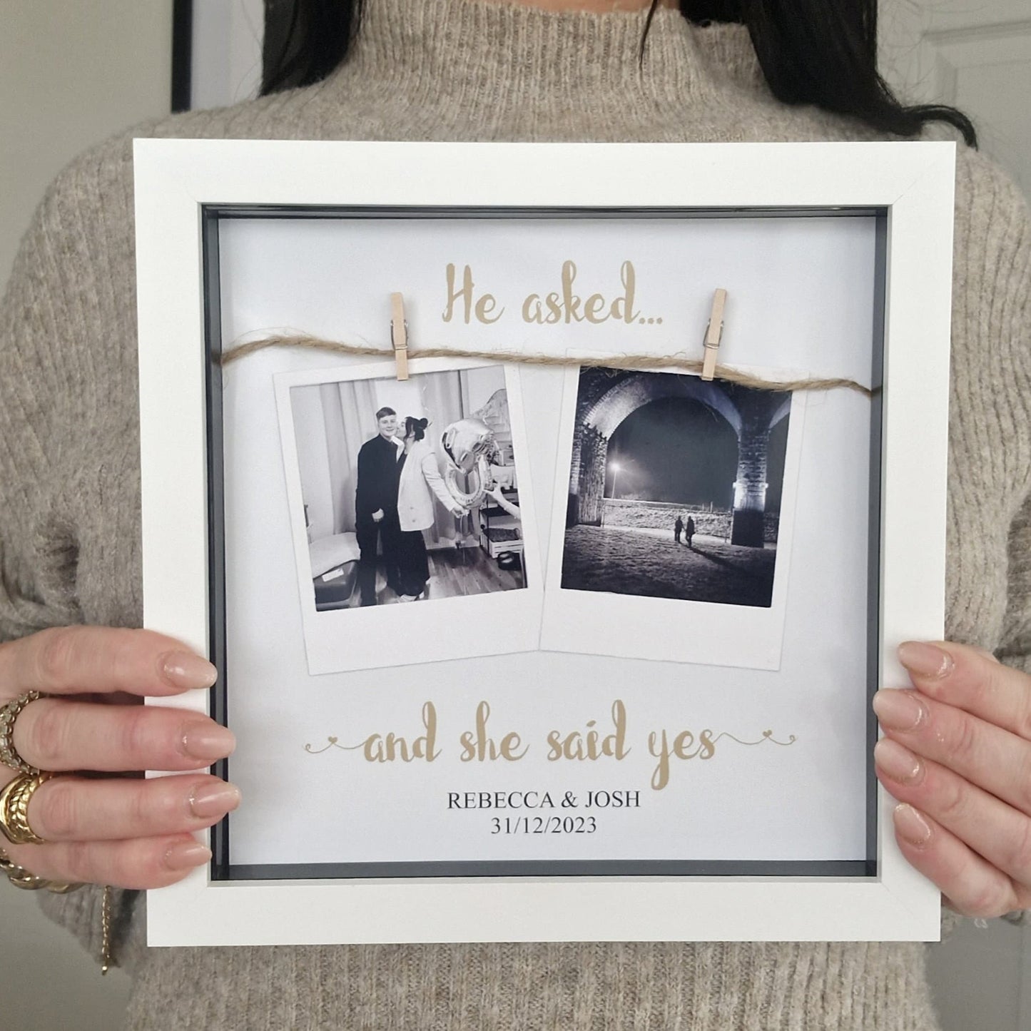 Personalised Engagement Photo frame gifts