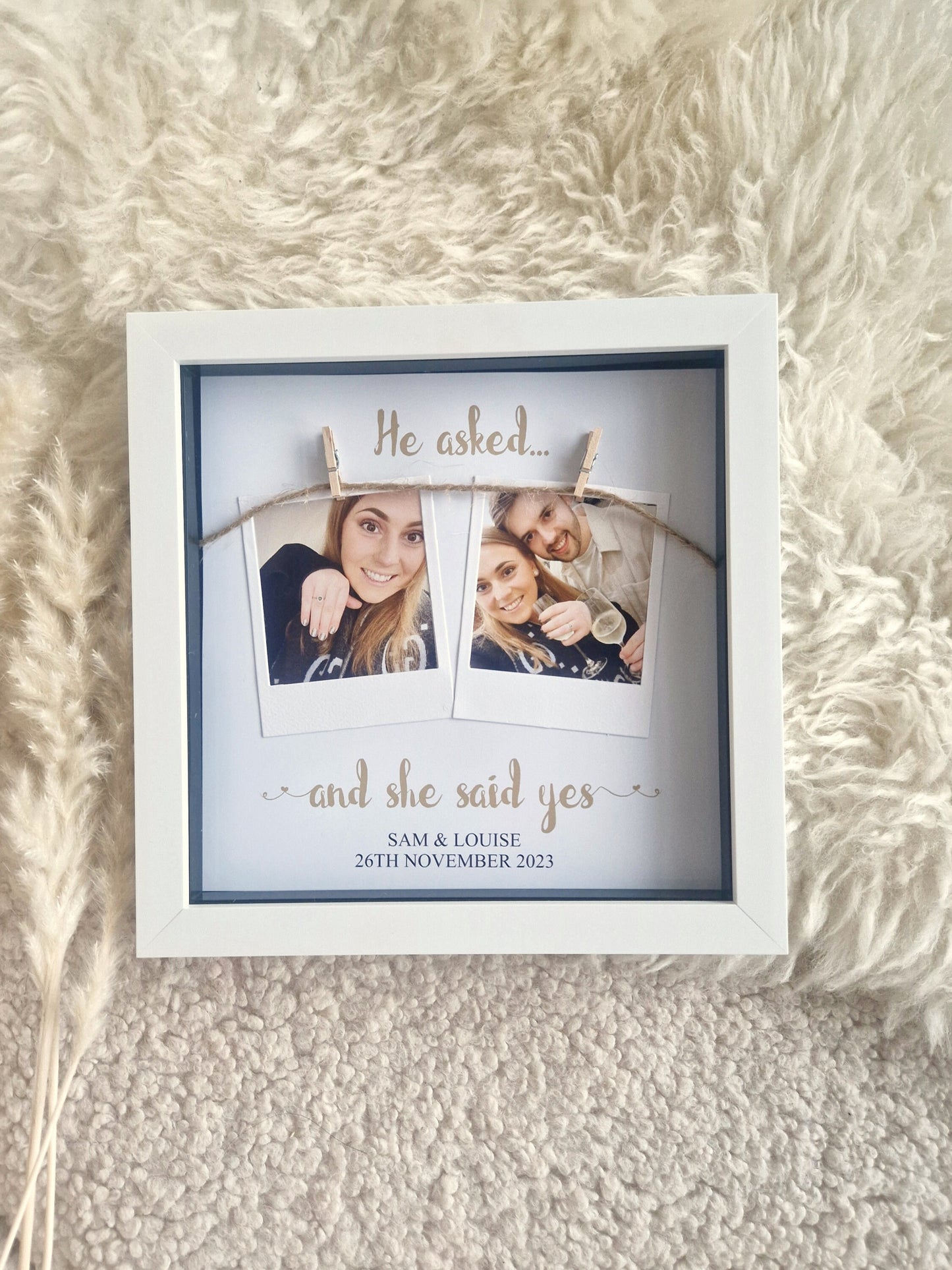 Personalised Engagement Photo frame gifts