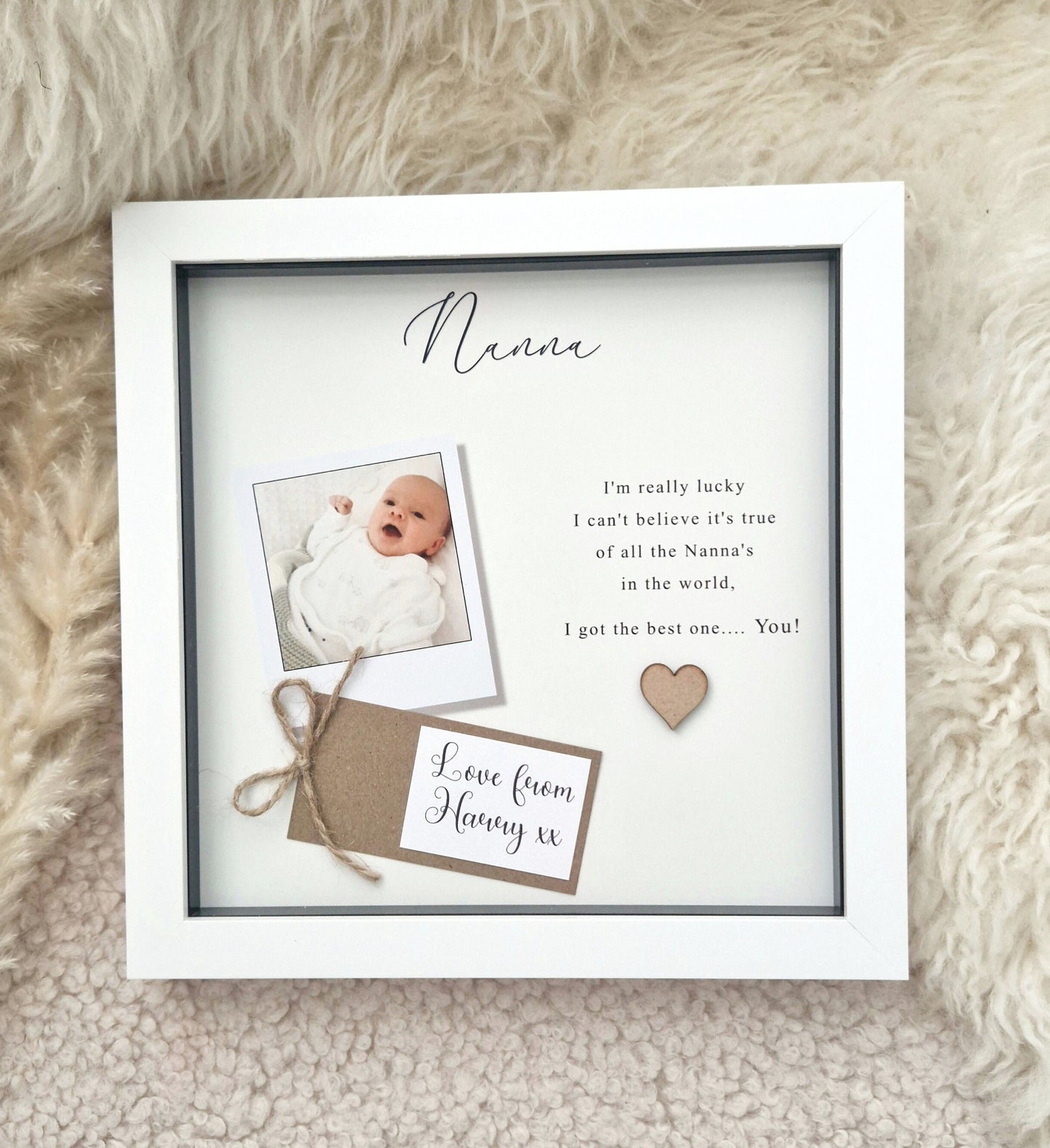 Personalised Nanny Frames. Nanny Gifts.