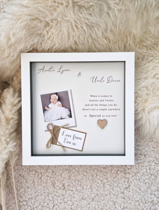 Personalised Auntie Uncle Frame.