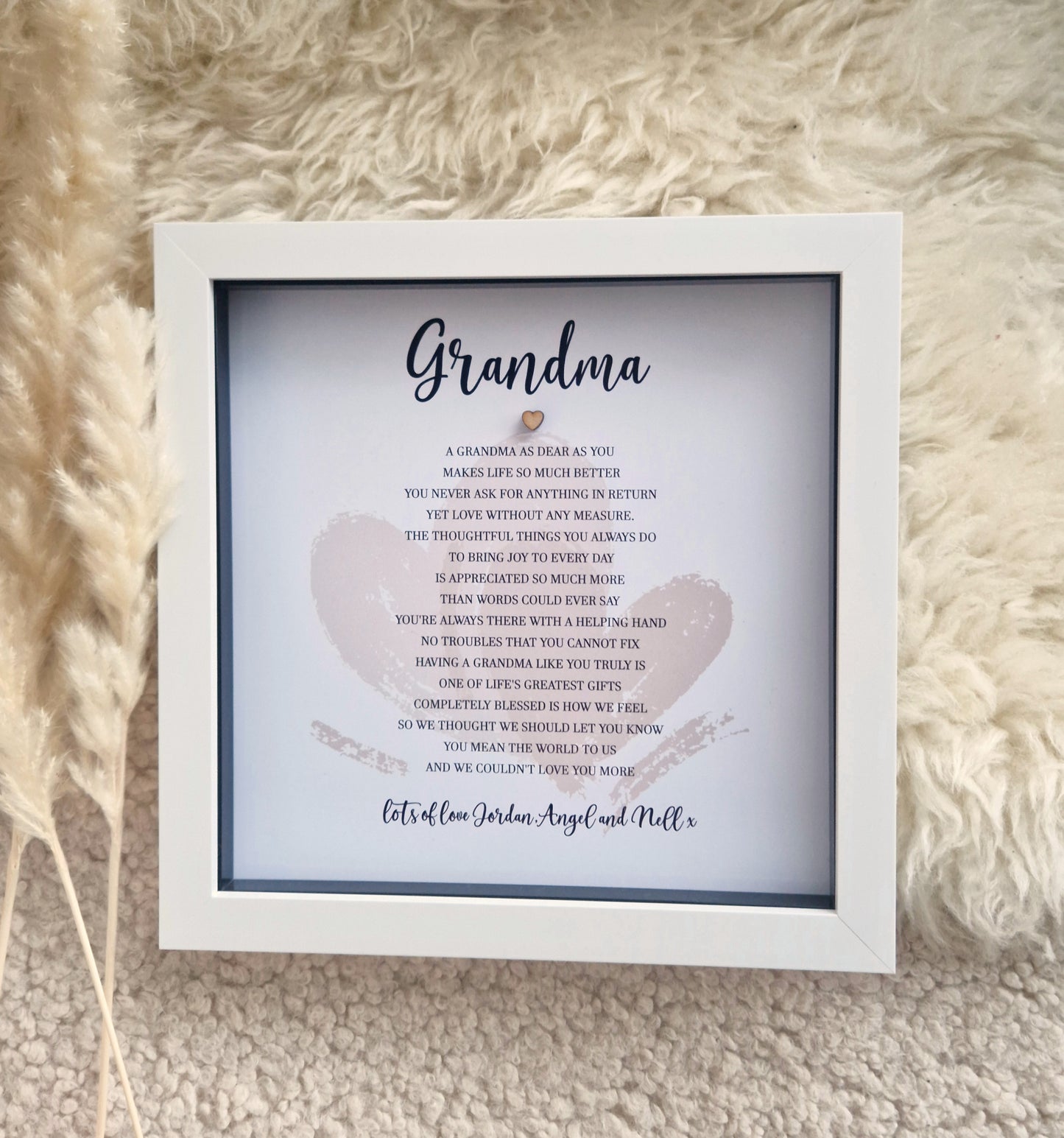 Personalised Grandma Frame | Framed Poem Grandma