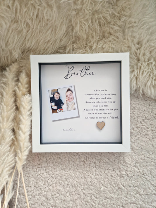 Personalised Brother Frame. Brother gifts