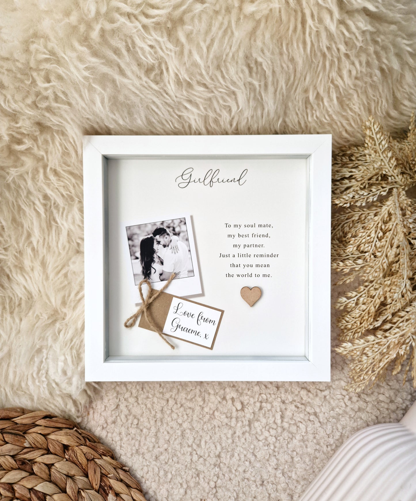 Personalised Valentines Frame | Gift For Girlfriend