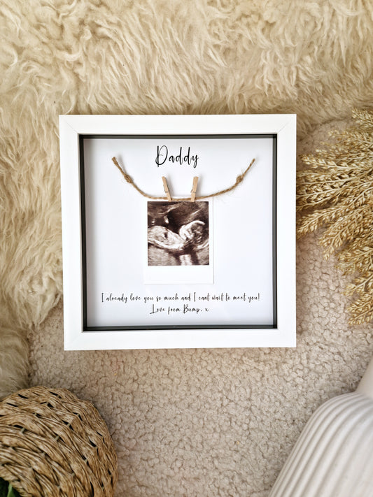 Daddy to Be Gift , Scan Picture Frame.