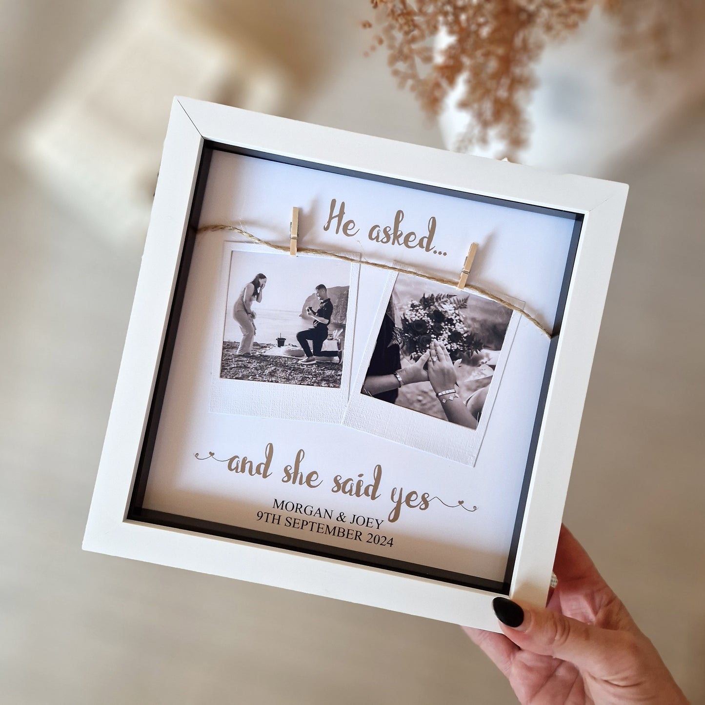 Personalised Engagement Photo frame gifts