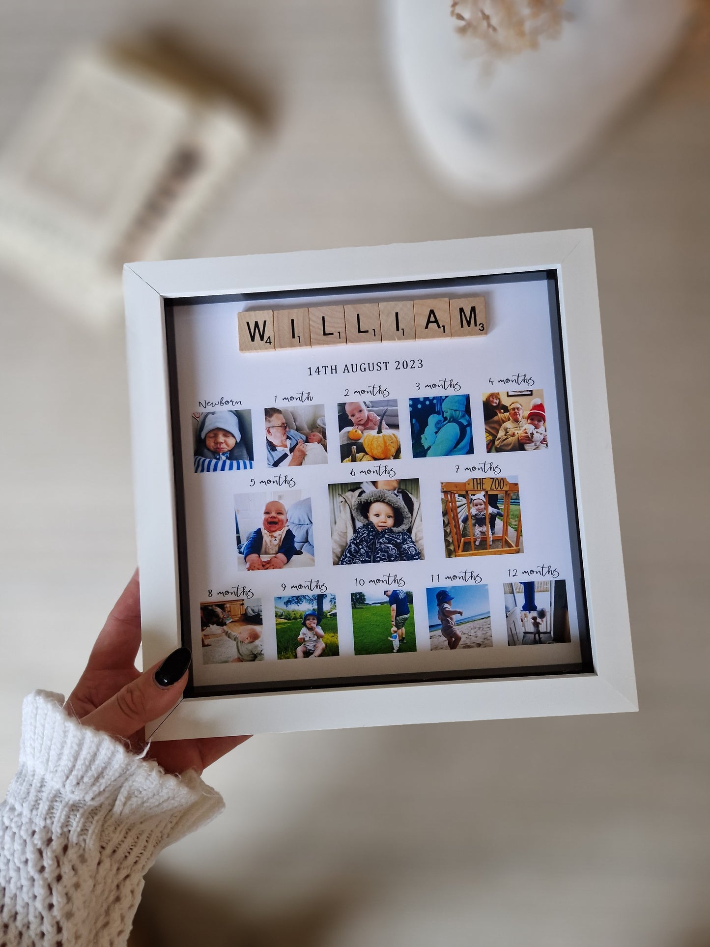 First birthday Frame, Personalised 1st Birthday Present