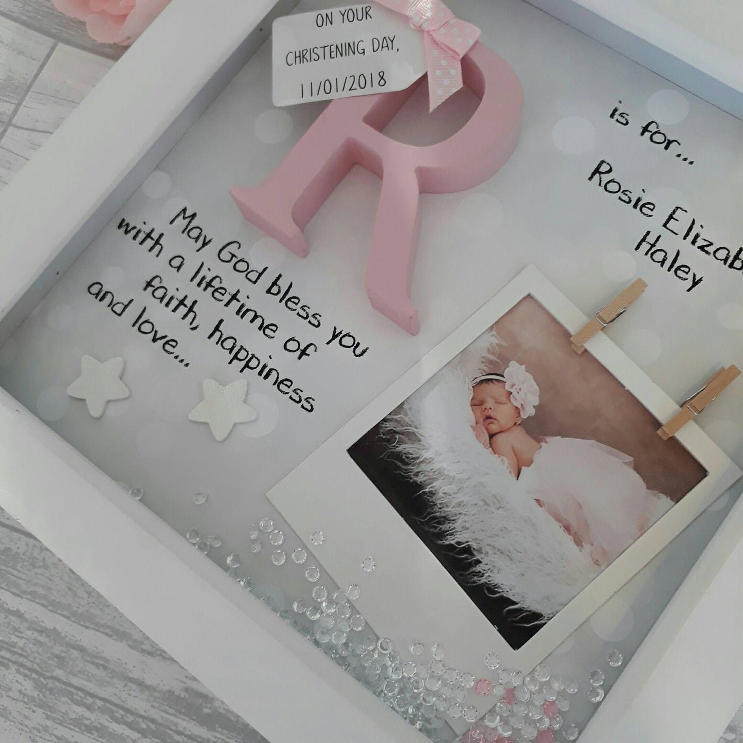 Christening Gift | Baby Gift | Wooden Initial Gift