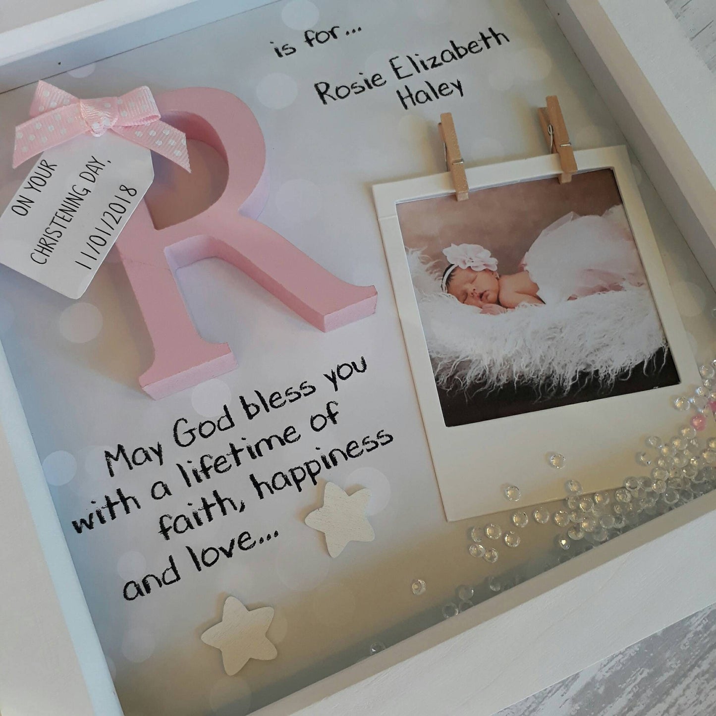 Christening Gift | Baby Gift | Wooden Initial Gift