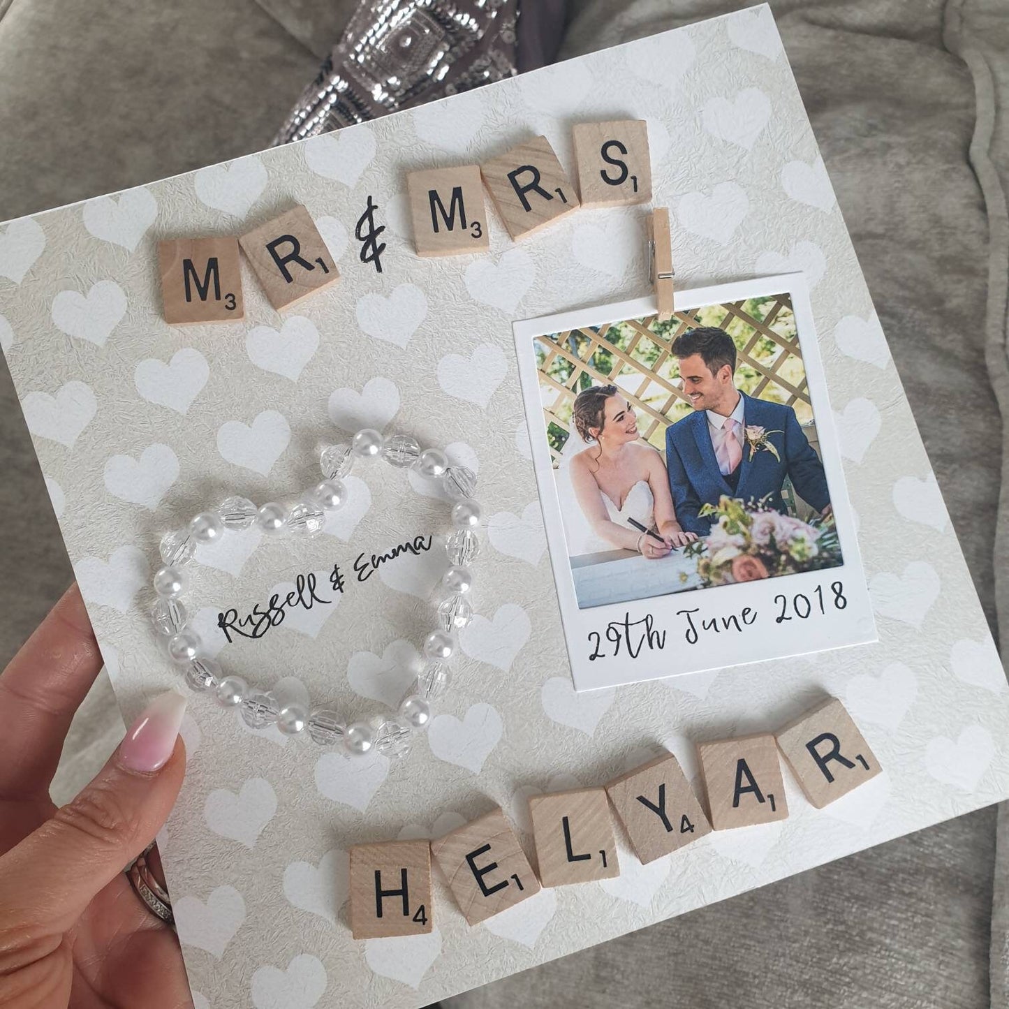 Personalised Wedding, Mr And Mrs Frame