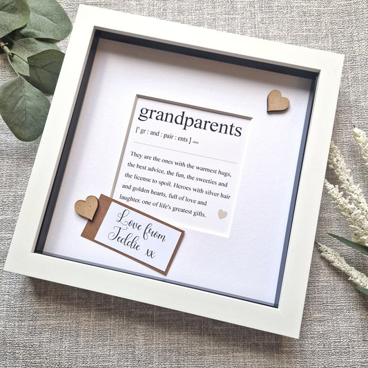 Personalised Grandparents Definition Frame