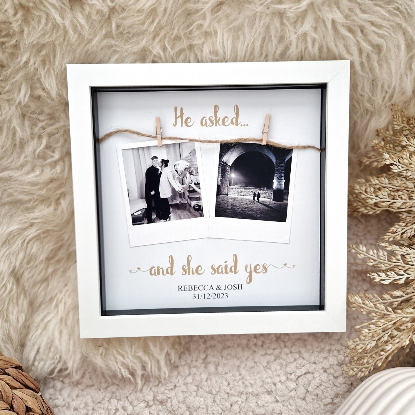 Personalised Engagement Photo frame gifts