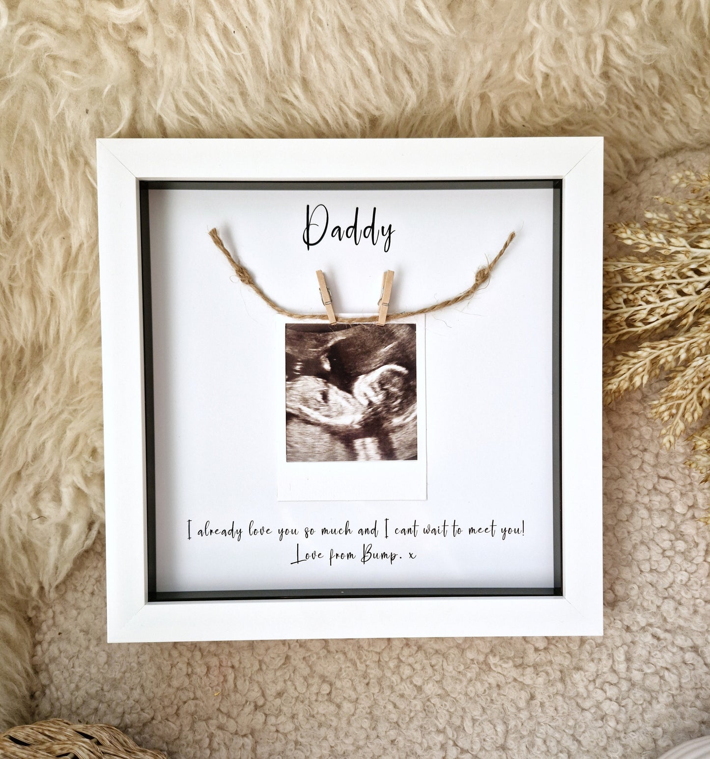 Daddy to Be Gift , Scan Picture Frame.
